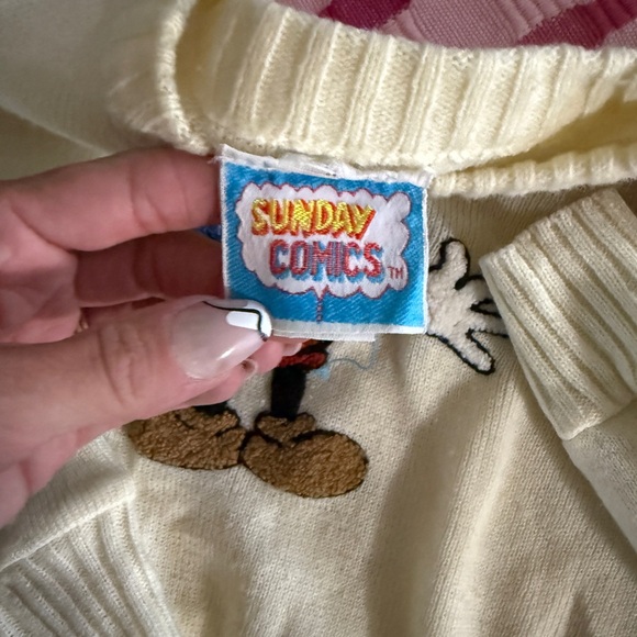 Vintage Sunday Comics Mickey Sweater - Picture 3 of 4